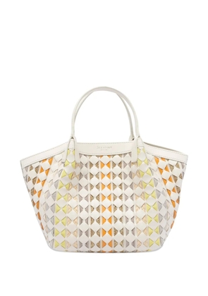 Serapian mini Mosaico Secret tote bag - White