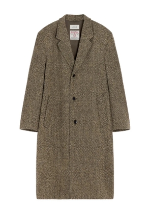 LEMAIRE Chesterfield herringbone tweed coat - Neutrals