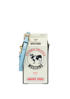Moschino Milk Carton shoulder bag - White