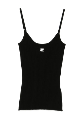 Courrèges reedition tank top - Black