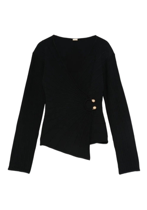 Cult Gaia buttoned asymmetric top - Black