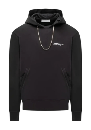AMBUSH chain-embellisment hoodie - Black