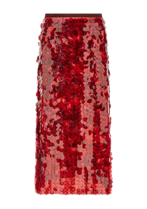 Fabiana Filippi sequin maxi skirt - Red