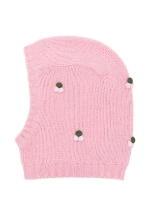 Stine Goya pompom-embellished balaclava - Pink