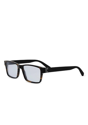 Bvlgari rectangle-frame glasses - Black