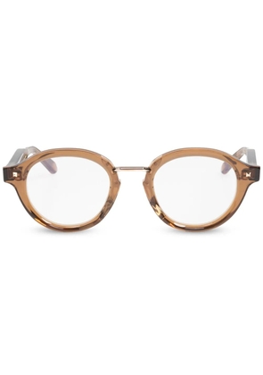 VALENTINO GARAVANI EYEWEAR round-frame glasses - Brown