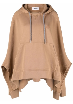 AMBUSH hooded draped poncho - Neutrals