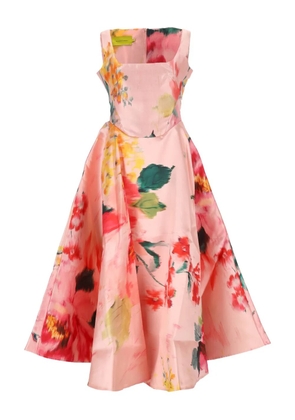 Marques'Almeida floral-print sleeveless dress - Pink