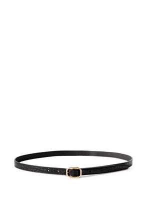 Saint Laurent logo-engraved belt - Black