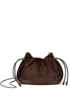 Brunello Cucinelli mini Mellow bucket bag - Brown