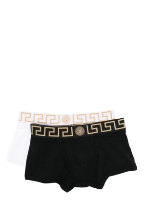 Versace Greca stretch-cotton boxers (pack of two) - Black