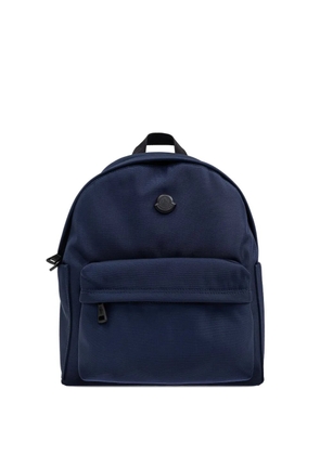 Moncler logo-patch backpack - Blue