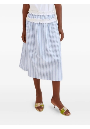 OpéraSPORT striped ruffled skirt - Blue