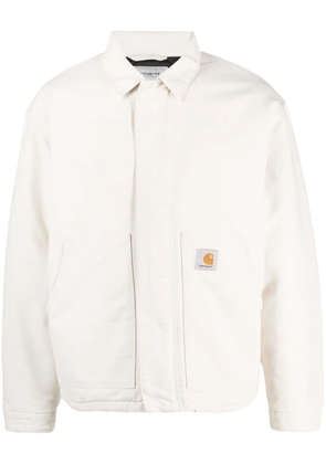 Carhartt WIP logo-patch organic cotton shirt jacket - Neutrals