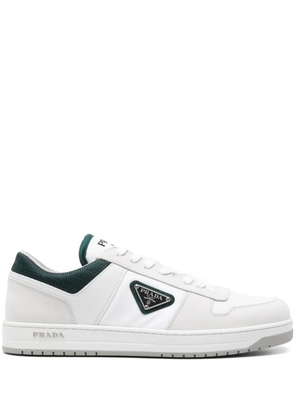 Prada Downtown Re-Nylon leather sneakers - White