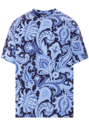 ETRO paisley-print T-shirt - Blue