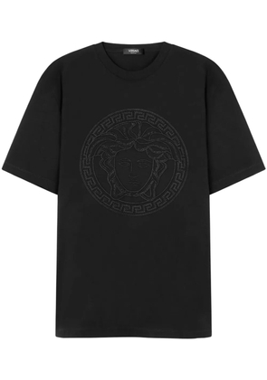 Versace Medusa-embroidered T-shirt - Black