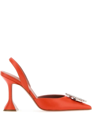 Amina Muaddi Begum 95mm pumps - Orange