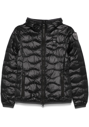 Blauer logo-patch puffer jacket - Black