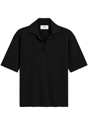 AMI Paris short-sleeved polo shirt - Black