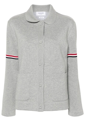 Thom Browne RWB-stripe cotton jacket - Grey