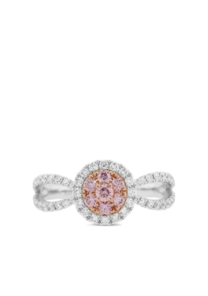 HYT Jewelry 18kt white gold diamond ring - Pink