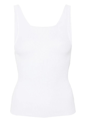 Iceberg ribbed-knit tank top - White