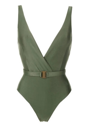 Lygia & Nanny Evita Liso V-neck swimsuit - Green