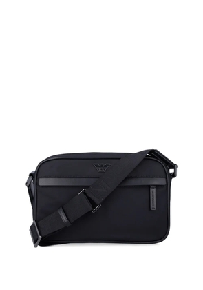 Emporio Armani logo-plaque crossbody bag - Black