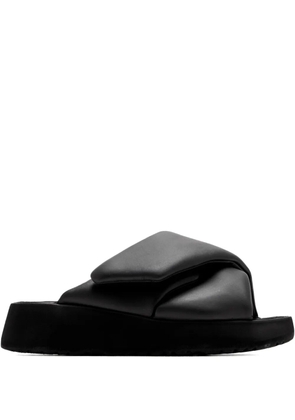 Birkenstock Theda padded cross-strap platform sandals - Black