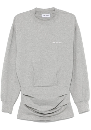 The Attico logo-appliqué mini dress - Grey