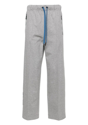 Moncler Grenoble logo-lettering cotton track pants - Grey