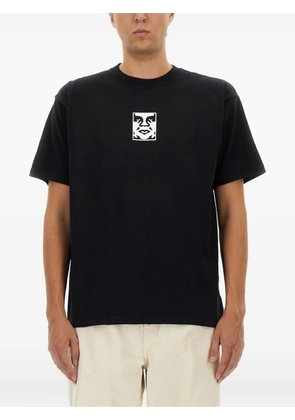 Obey face-print cotton T-shirt - Black