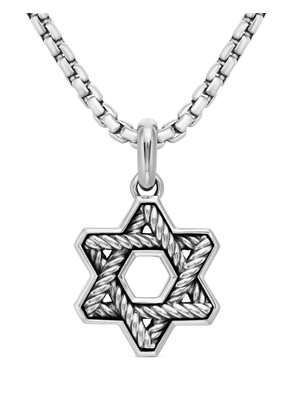 David Yurman sterling silver Cable Star of David amulet (19mm)
