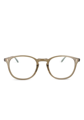 Garrett Leight Alice round-frame glasses - Brown