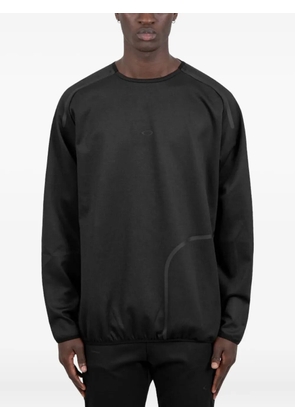 Oakley curved-hem crewneck jumper - Black