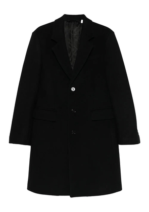 Burberry single-breasted wool coat - A1189 BLACK