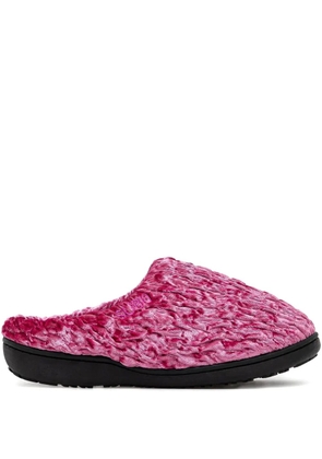 SUBU crushed-velvet mules - Pink