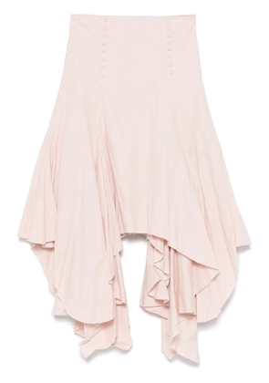 Marques'Almeida flounce midi skirt - Pink