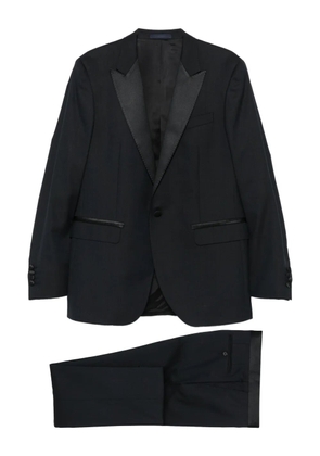 Lanvin satin-trimmed suit - Blue