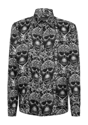 Philipp Plein skull-print shirt - Black