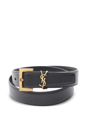 Saint Laurent Pre-Owned 2020s Cassandra belt - Black
