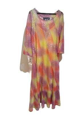 Irie' diagonal-patterned sequin dress - Yellow