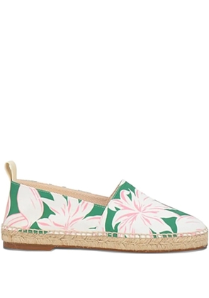 Maison Kitsuné floral design espadrilles - Green