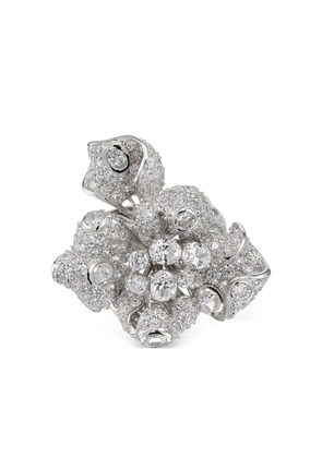 Anabela Chan rhodium vermeil Diamond Bloomingdale ring - Silver
