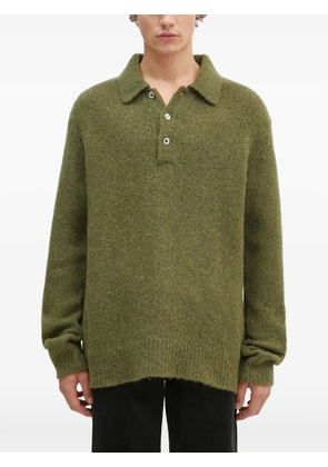 Norse Projects Rasmus polo-neck brushed sweater - Green