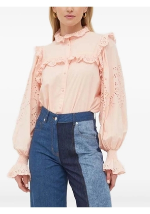 Notes du Nord eyelet-frill blouse - Pink