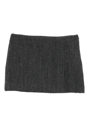 P.A.R.O.S.H. herringbone mini skirt - Grey