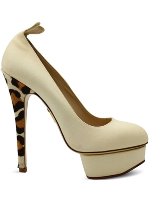 Charlotte Olympia leopard-print platform pumps - Neutrals