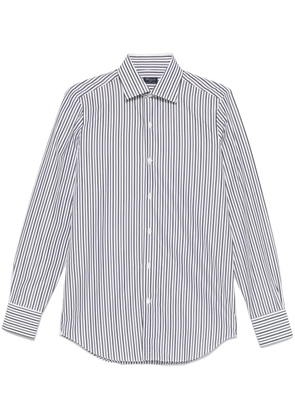 Finamore 1925 Napoli striped cotton shirt - White